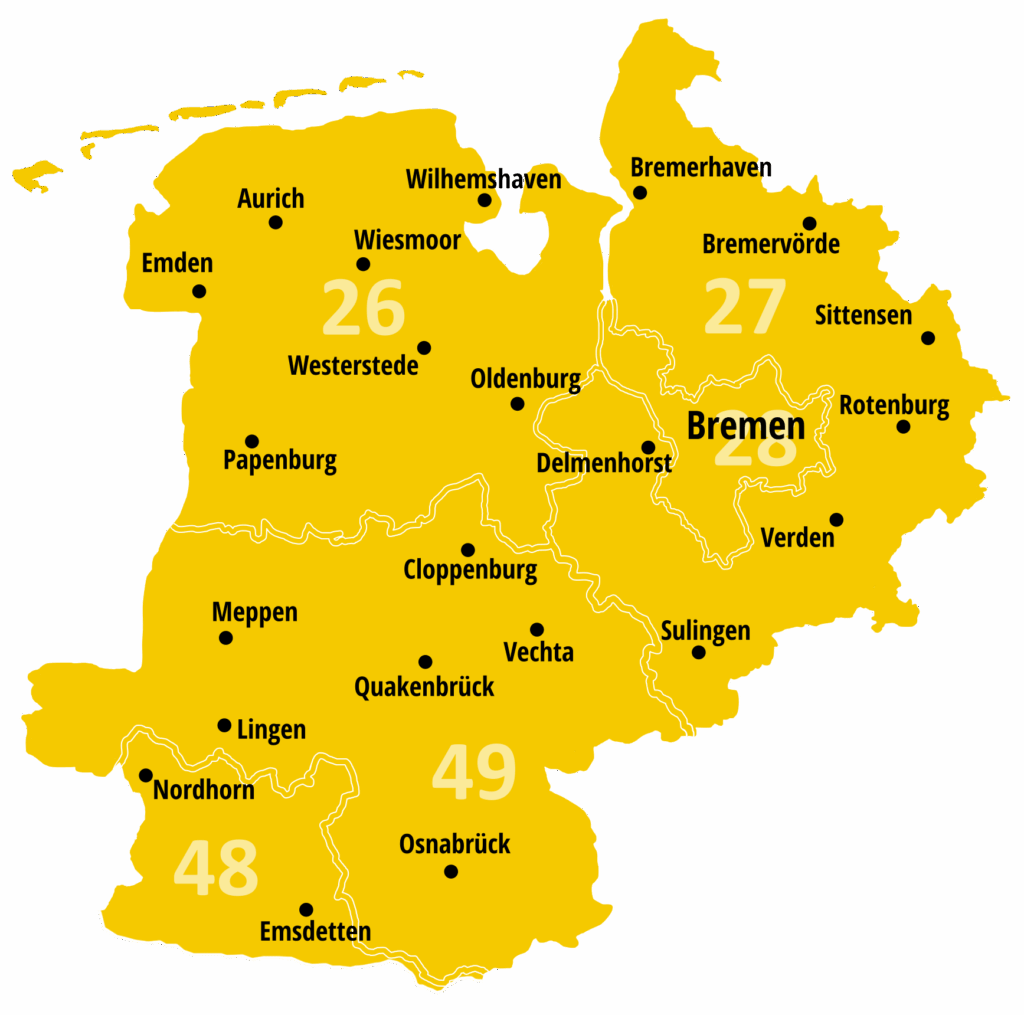 Vertriebskarte Hedemann