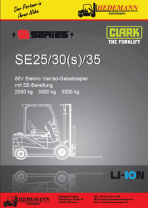 CLARK Elektrostapler Datenblatt SE25-35
