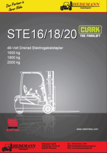CLARK Elektrostapler Datenblatt STE16-20