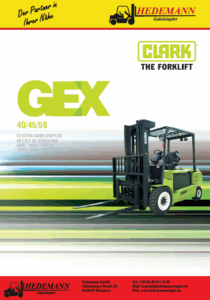 CLARK Elektrostapler Broschüre GEX40-50