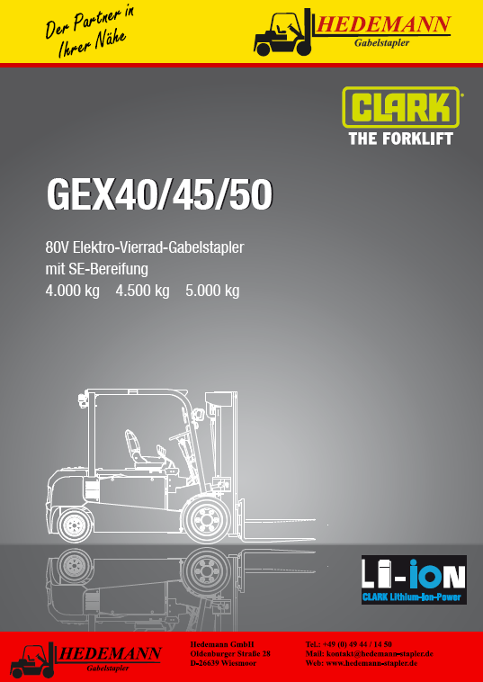 CLARK ElektrostaplerDatenblatt GEX40-50