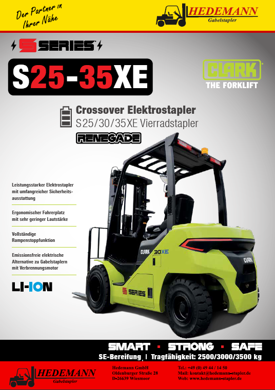 CLARK ElektrostaplerBroschüre S25-35XE