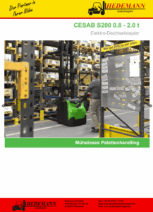 Broschüre Cesab Hochhubwagen S200