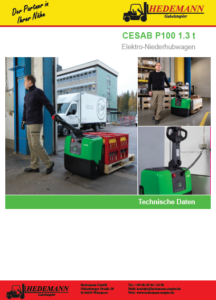 Cesab-P100 Niederhubwagen_Datenblatt