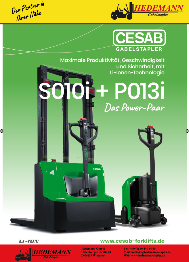 Cesab Hochhubwagen S010i Broschüre